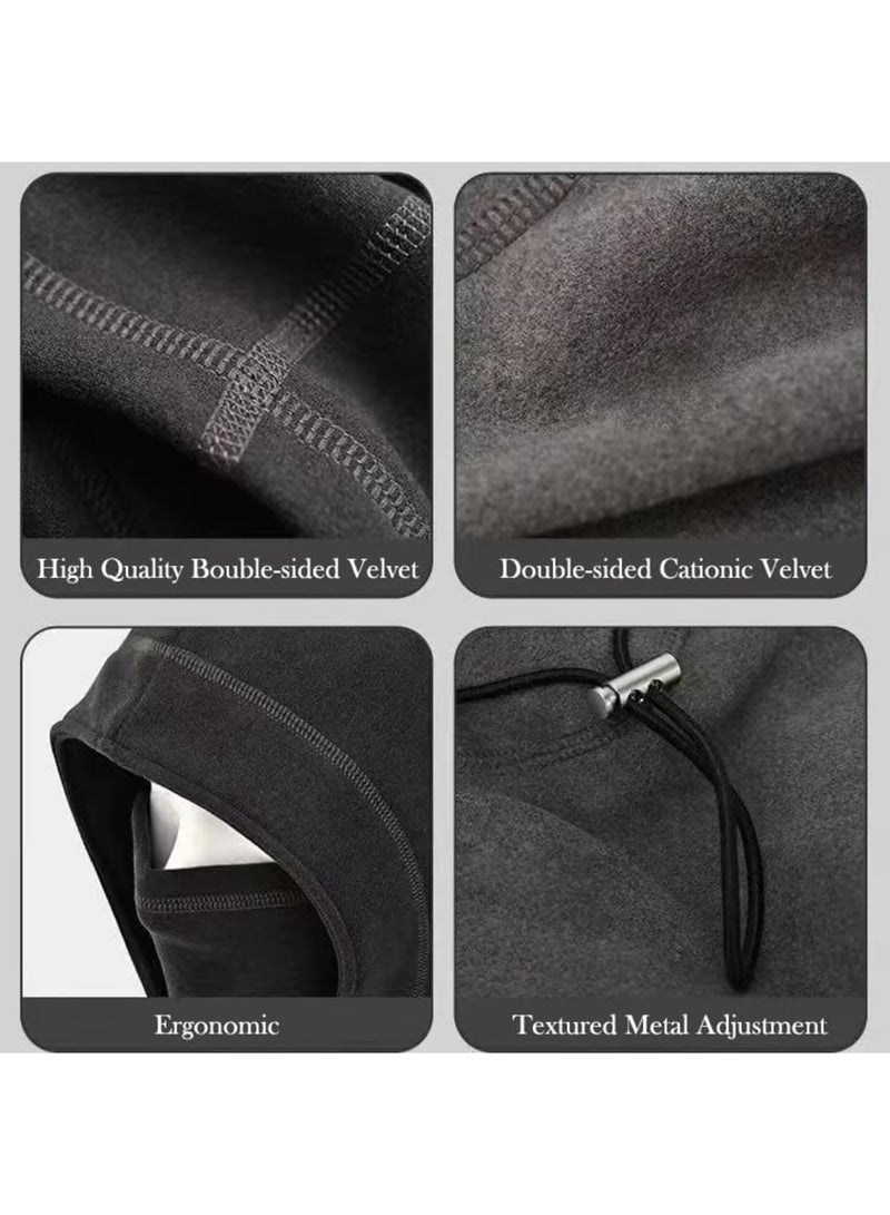 SYOSI Detachable Cold Weather Balaclava Ski Mask for Men Women Winter Scarf Mask Neck Warmer for Cycling Motorcycle Fishing Cold Weather - Image 5